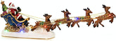 Konstsmide LED Santa in Sleigh with Reindeer Table Decoration – Multicolour